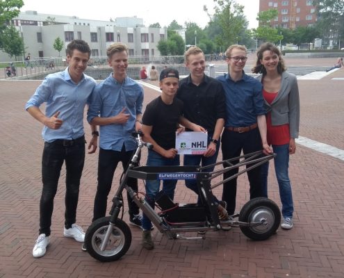 NHL-studenten presenteren elektrische motor