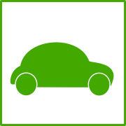 Groene auto